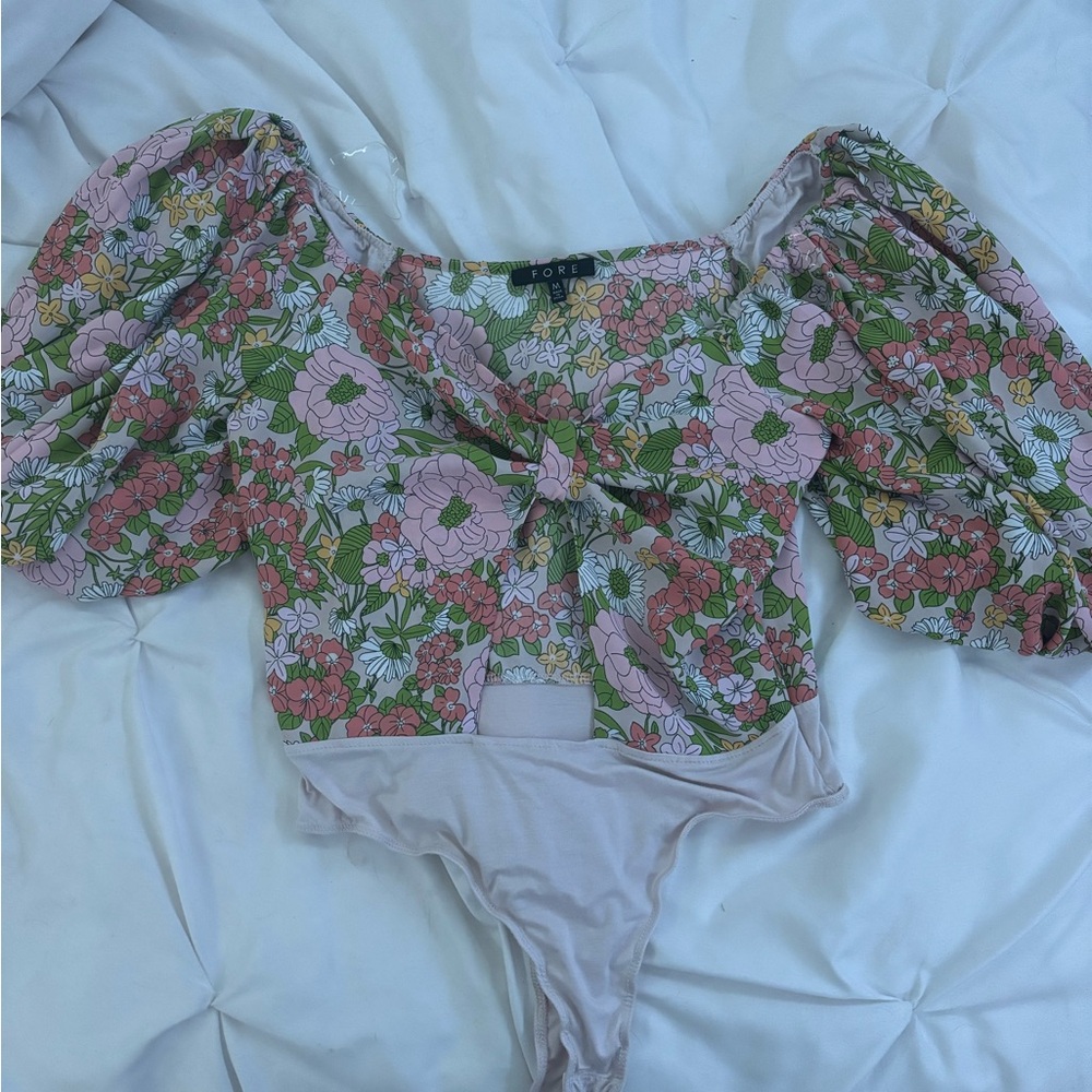 FORE Floral Bodysuit